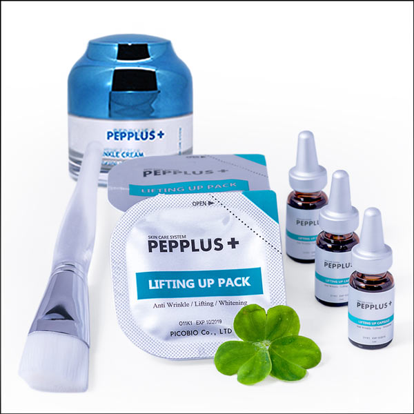 PEPPLUS+ kohene nahapinguldus peptiidide abiga